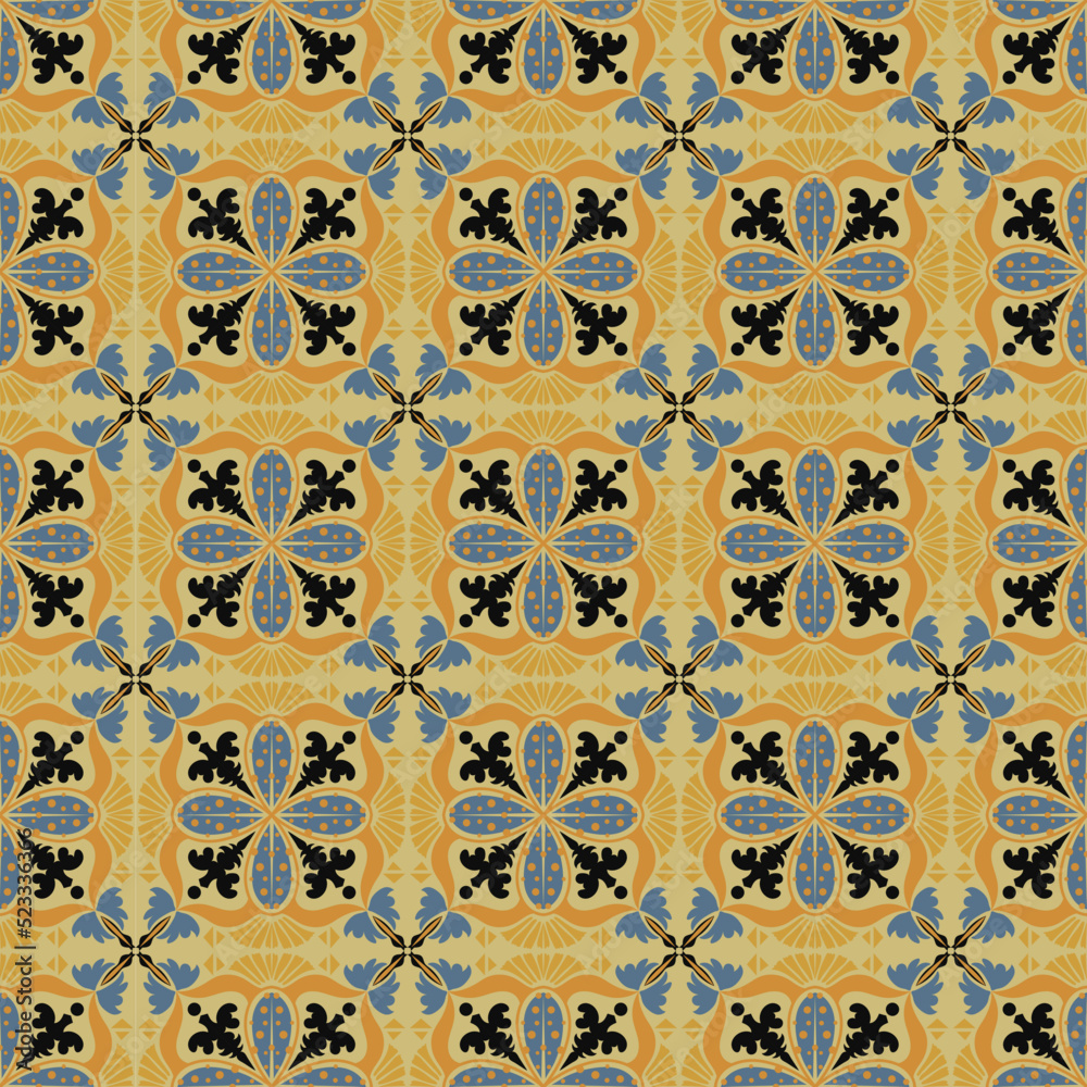 Floral Seamless Pattern Background Garden Nature Damask Aboriginal Ornament Art Floral Seamless Pattern Background Garden Nature Damask Aboriginal Ornament Art