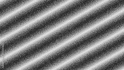 Black Noise Stipple Dots Halftone Gradient Vector Distressed Textured Striped Background. Hand Drawn Dotwork Abstract Grungy Grainy Texture. Pointillism Art Oblique Lines Grunge Illustration