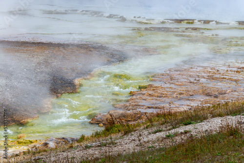 Excelsior Geyser Crater in Yellowstone National Park