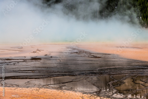 Grand Prismatic Spring w Parku Narodowym Yellowstone