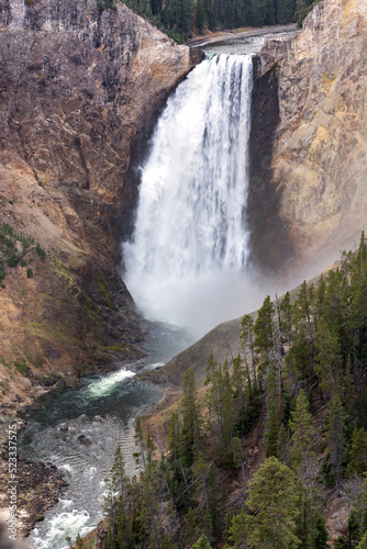 Lower Yellowstone Falls in Yellowstone National Park