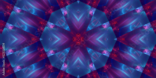 Grafisches Fraktal Element für digitale Hintergründe und Design