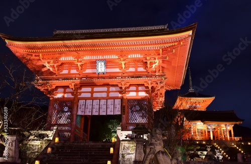 秋の京都 　清水寺ライトアップ