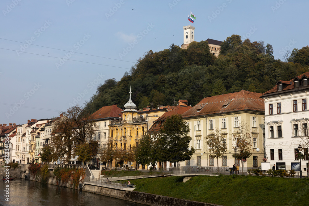 Ljubljana Capital of Slovenia with its Castle Landscape