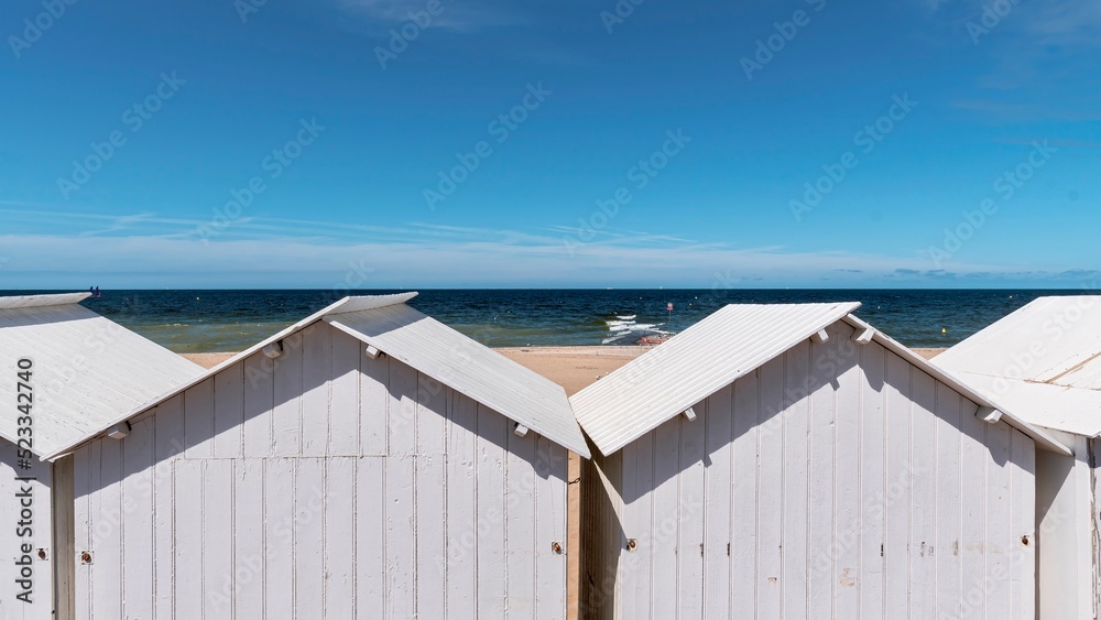 Plage de Villers-sur-mer, Normandie, France Plage de Villers-sur-mer, Normandie, France