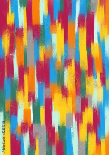 Different colors strokes of paint. Illustration for background and wallpaper.
