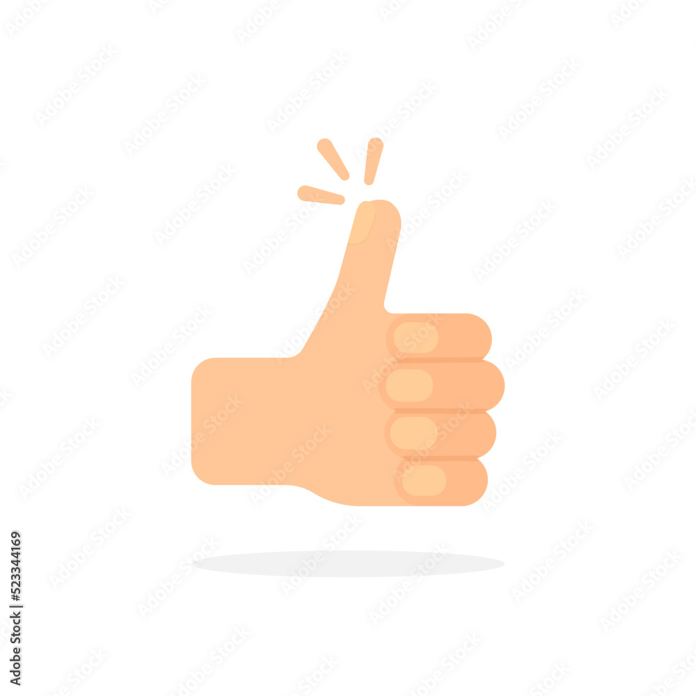 simple cartoon hand like thumb up icon simple cartoon hand like thumb up icon