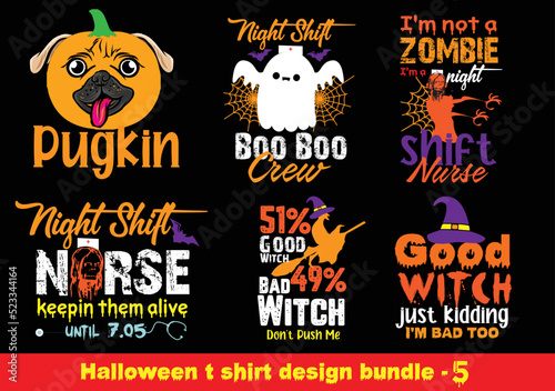 Halloween t shirt design bundle Part 8 © mahamudul