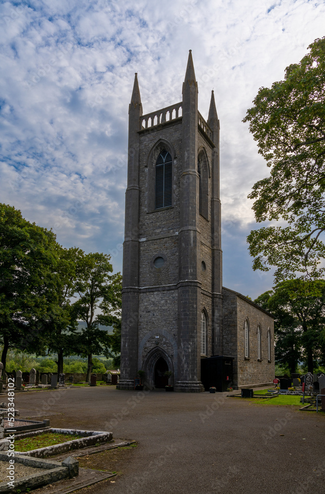 view of the historic Drumcliffe Parish Church in County Sligo of western Ireland