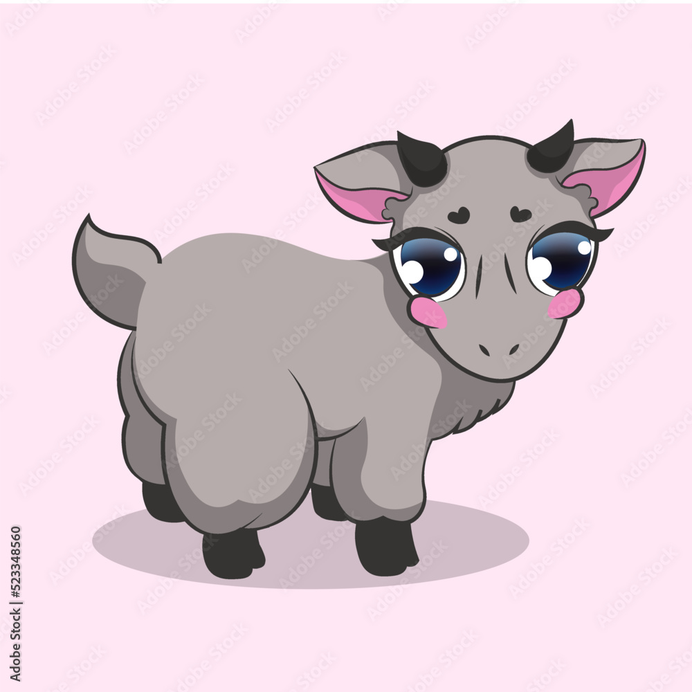 Fototapeta premium goat cute