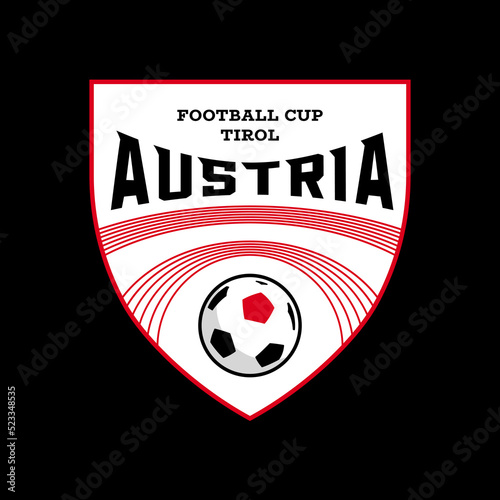 Sport championship logo. Football cup of Austria.