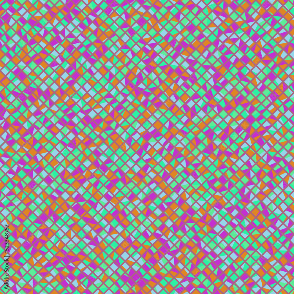 Color Rhombus tile tessellation pattern illustration