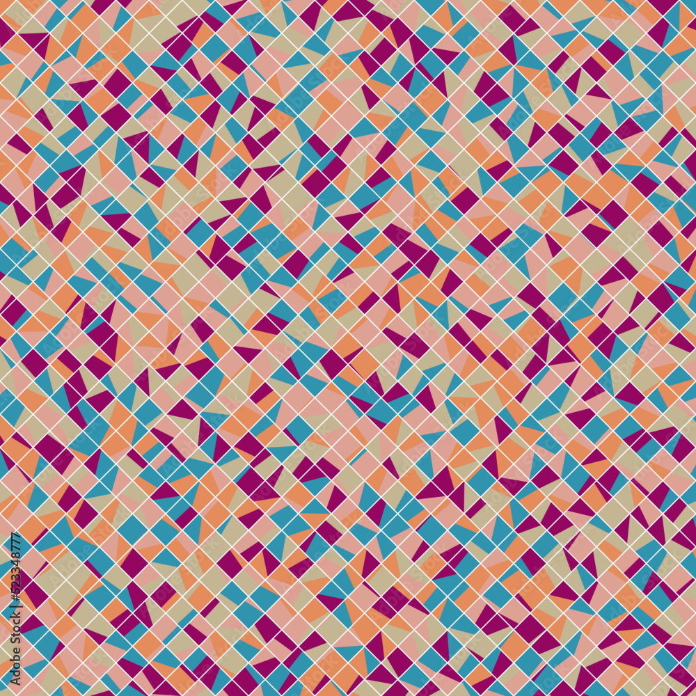 Color Rhombus tile tessellation pattern illustration Color Rhombus tile tessellation pattern illustration