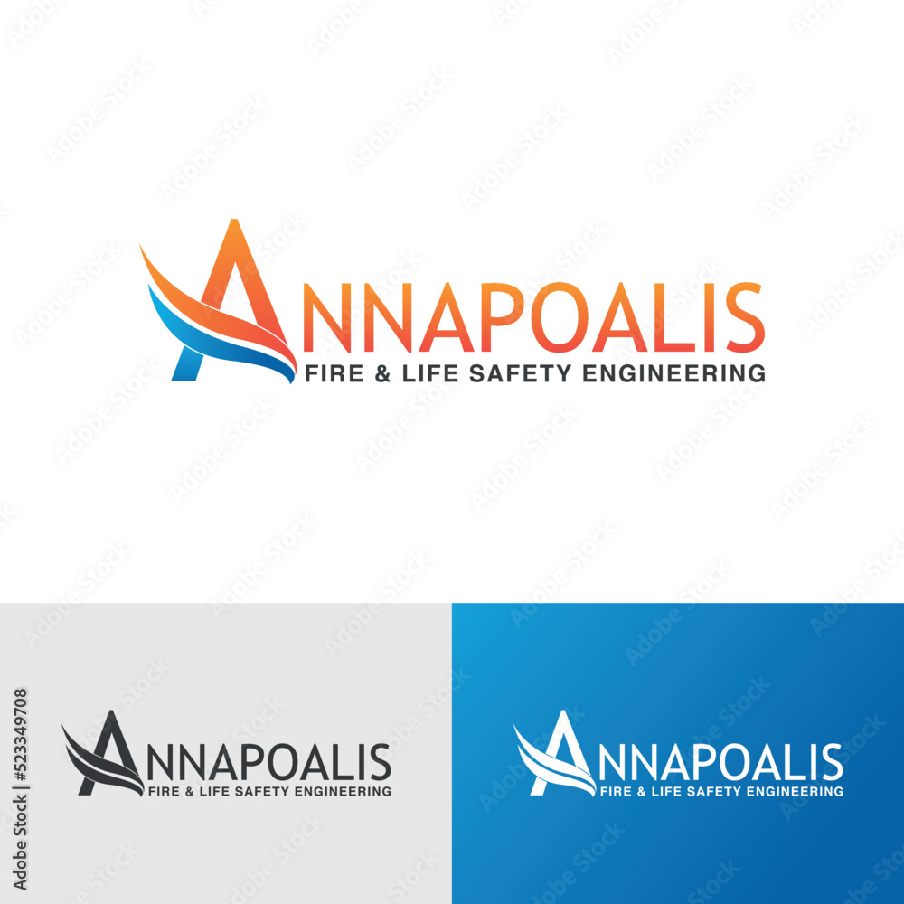 Fire and life safety logo template Fire and life safety logo template