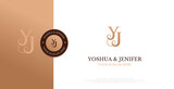 Initial YJ Logo Design Vector