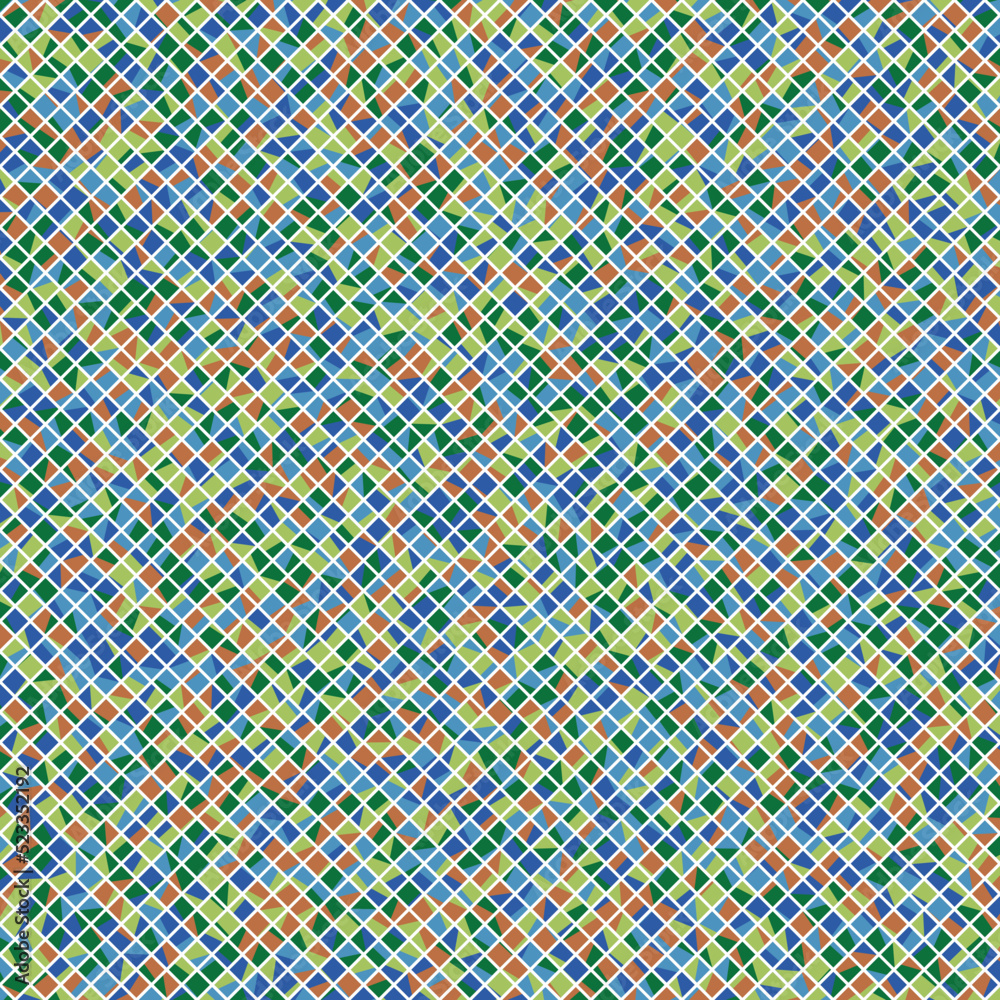 Color Rhombus tile tessellation pattern illustration Color Rhombus tile tessellation pattern illustration
