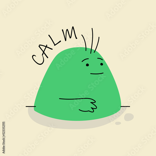 Feeling Calm Abstract Character