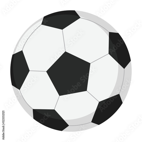 Soccer ball or football icon isolated on white background.