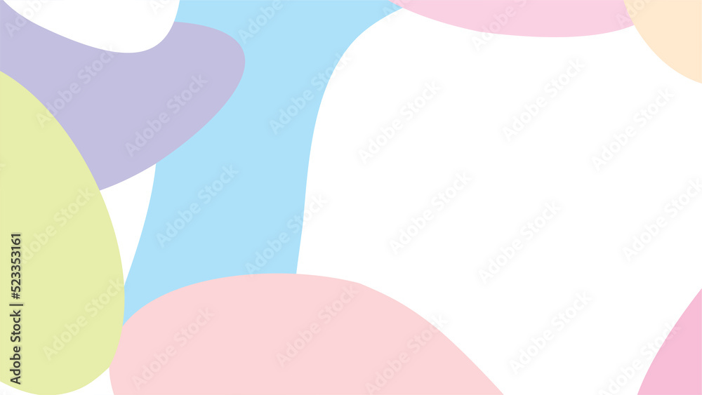 Abstract soft colorful blobs background.