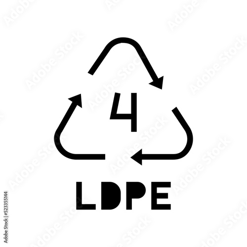 ldpe plastic product sign glyph icon vector. ldpe plastic product sign sign. isolated symbol illustration