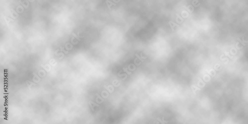 Abstract background with white clouds in the sky and watercolor design . Black and white ink effect water color illustration. Gray aquarelle painted paper textured canvas for design, vintage card . 