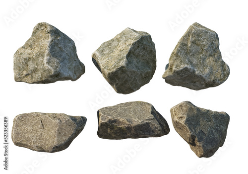 stone Different shapes on a transparent background © jomphon