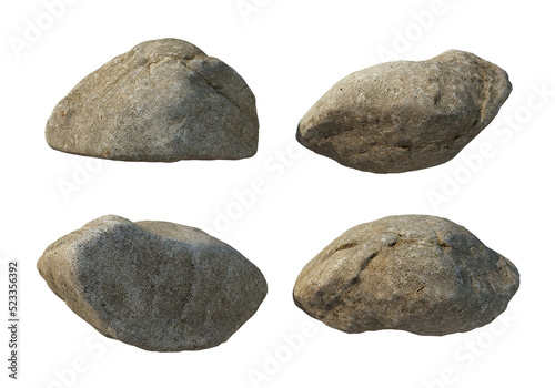 stone Different shapes on a transparent background