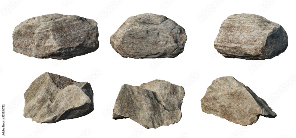 stone Different shapes on a transparent background stone Different shapes on a transparent background
