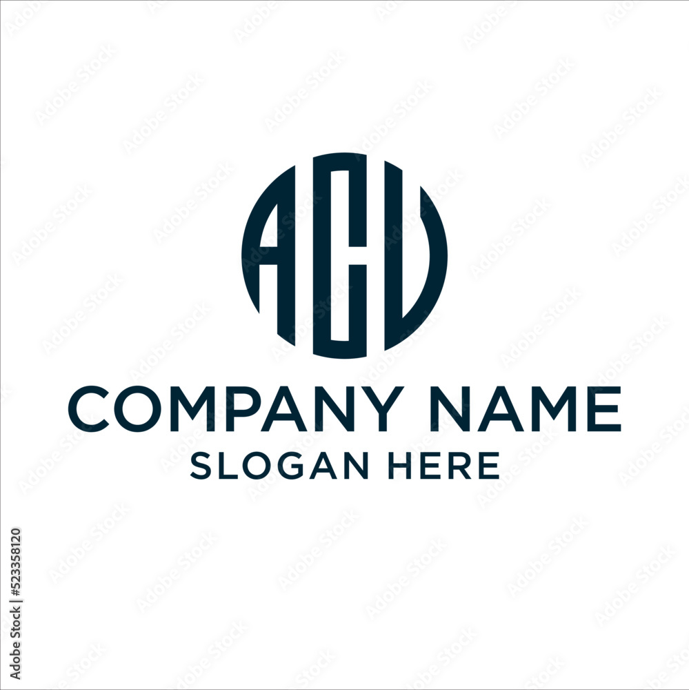 The letters A, C, and U are used in the circle shape of this logo. The letters A, C, and U are used in the circle shape of this logo.