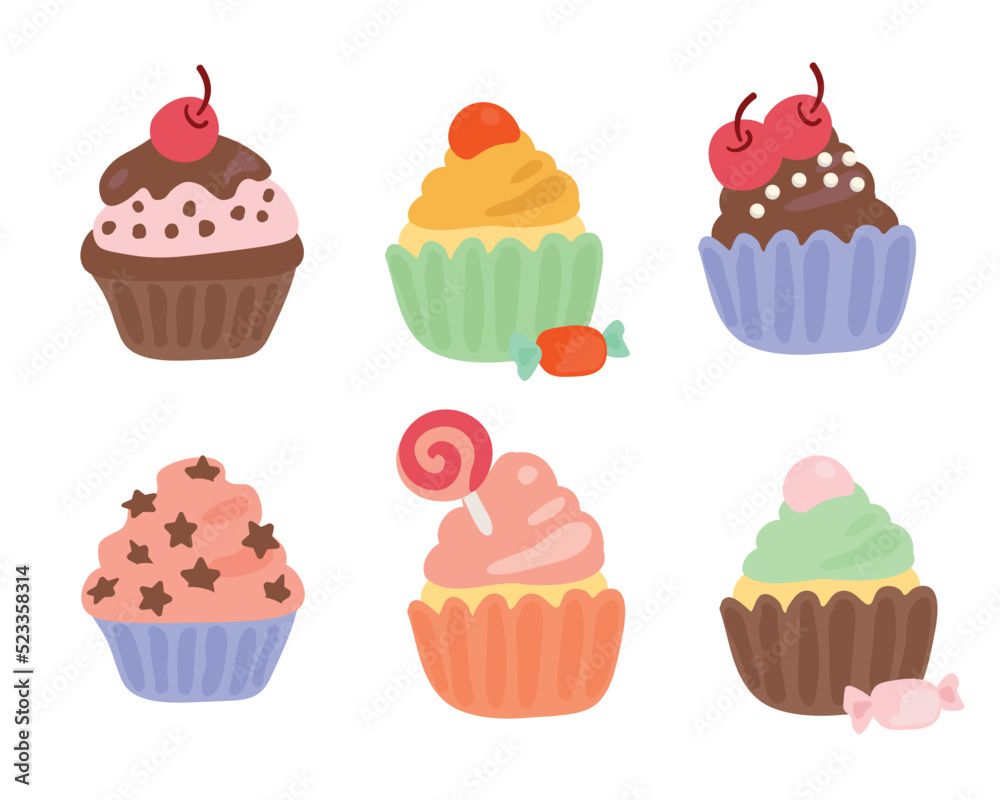 Delicious cupcake. Dessert vector illustration design Delicious cupcake. Dessert vector illustration design