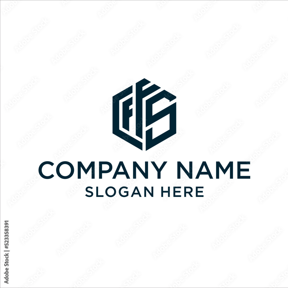 This is a logo design. The letters D, F, F, and S are used in the Hexagon shape of this logo. This is a logo design. The letters D, F, F, and S are used in the Hexagon shape of this logo.