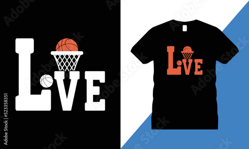 Basketball graphic t-shirt design Vector. T shirt, sport, Hoop, Ball, American Basketball, Player, Tournament