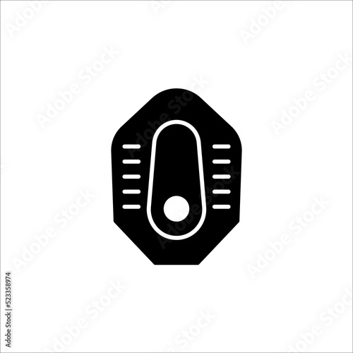 Toilet bowl line icon, outline vector sign, linear style pictogram isolated on white background.