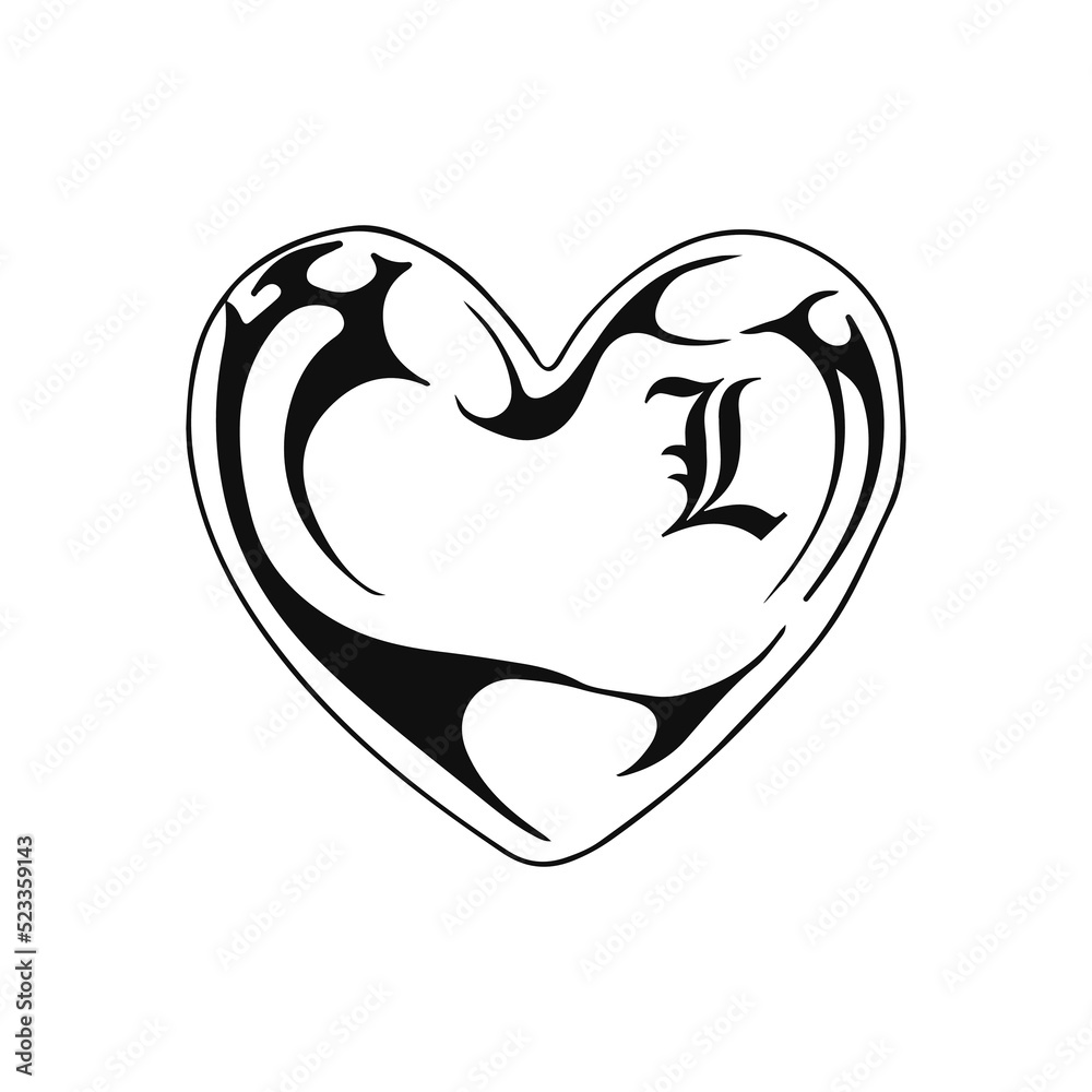 Naklejka premium concept heart symbol vector illustration