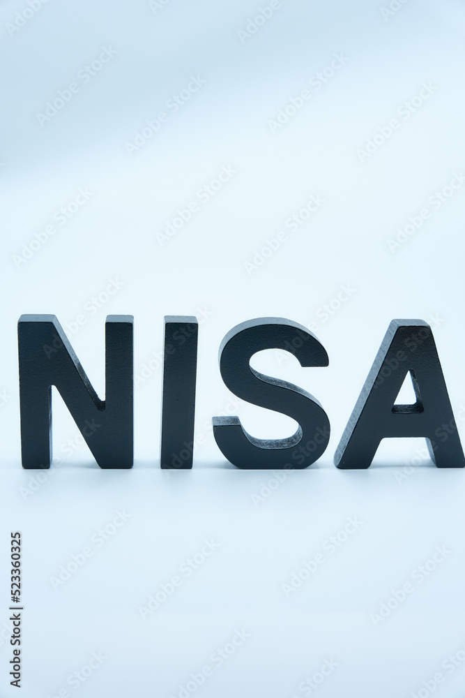 NISAの文字とコピースペース