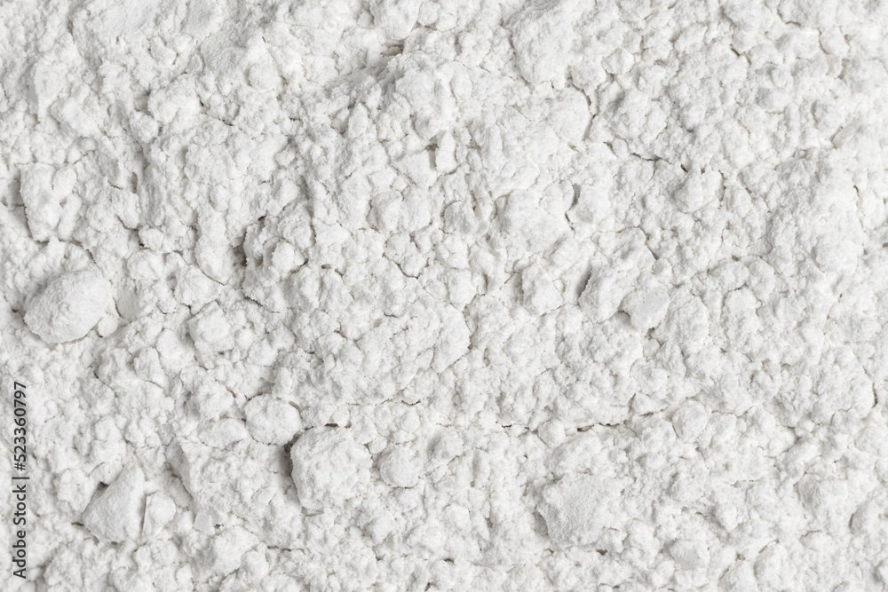 Organic white wheat flour. Top view, full frame photo. Organic white wheat flour. Top view, full frame photo.
