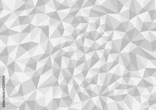 Abstract gray monochrome polygon background, geometric template for website, wallpaper, poster.
