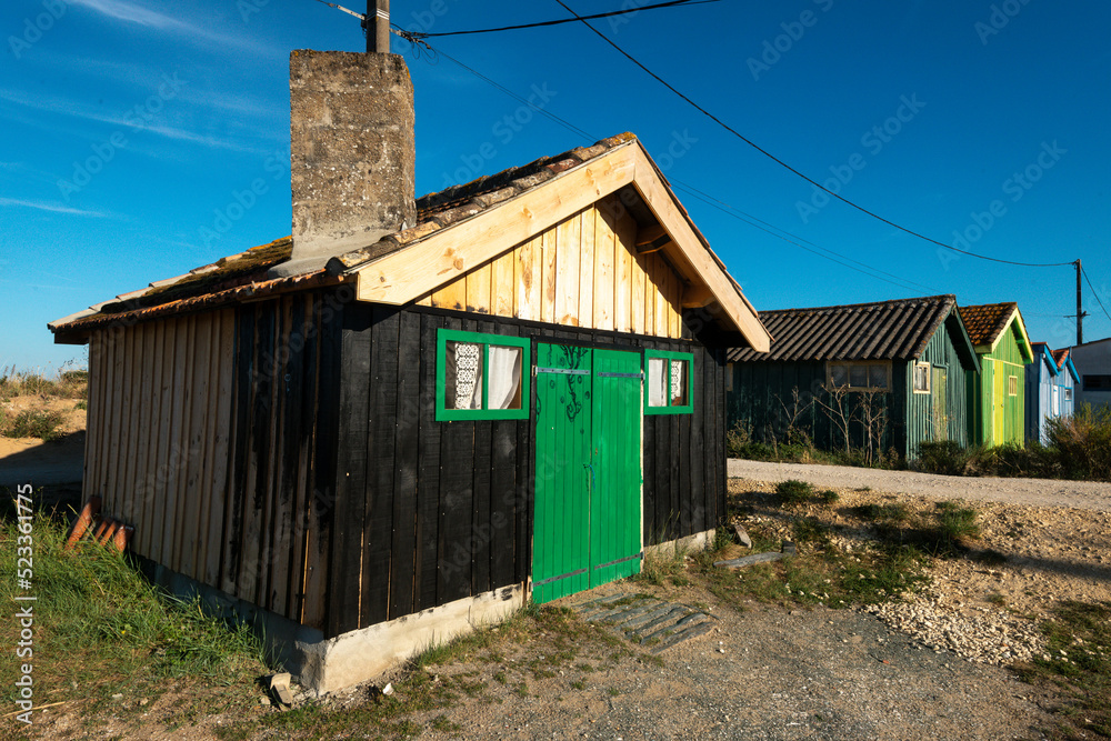 Site ostréicole, Fort Royer, Réserve naturelle maritime, Moêze Oléron, Ile d'Oléron, Charentes Maritimes, 17