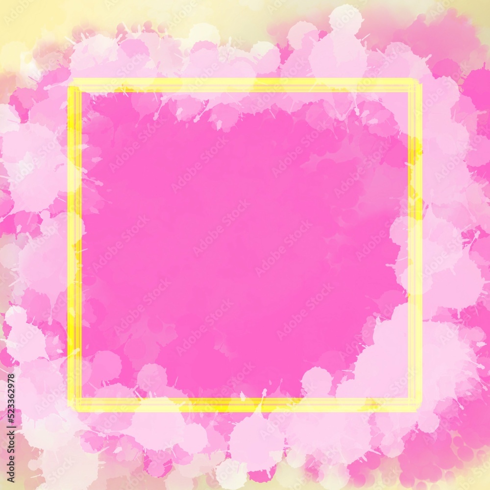 frame on abstract soft pastel pink watercolor splash frame on abstract soft pastel pink watercolor splash