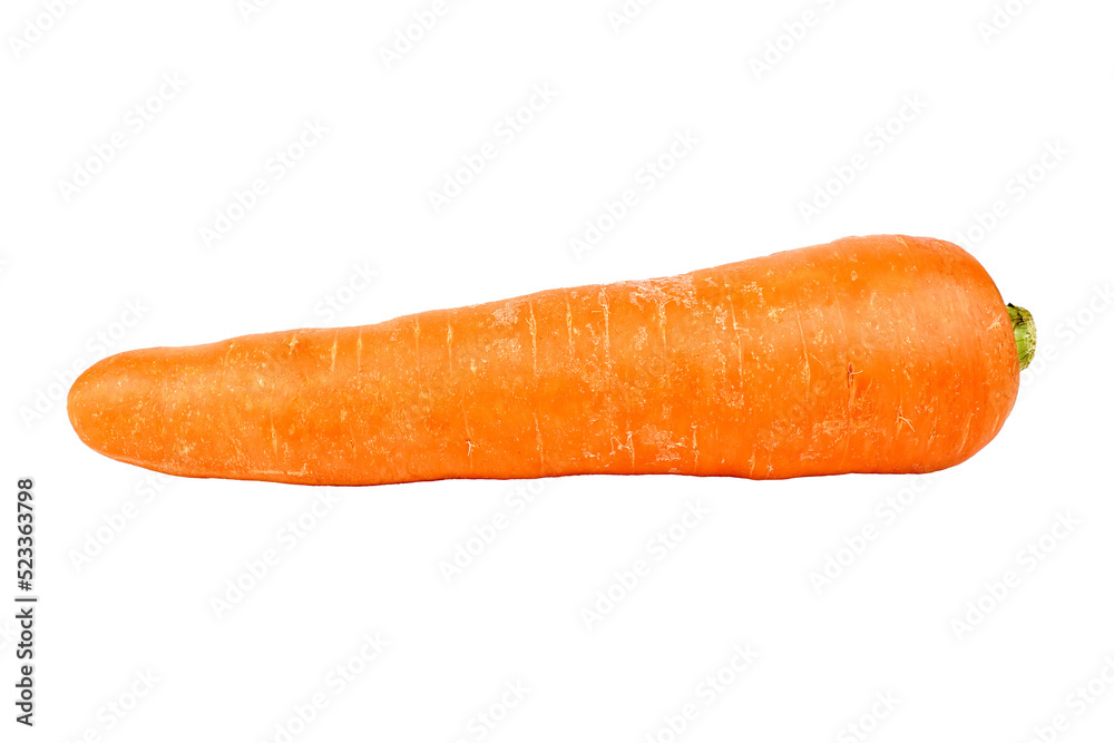 carrot isolated on a white background,element of food healthy nutrients and fruit healthy concept - obrazy, fototapety, plakaty 