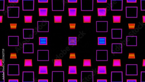 Abstract flashing squares disco party background