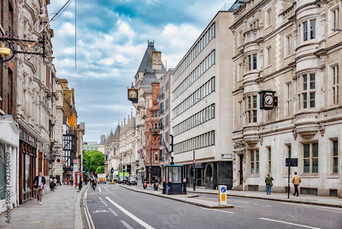 Hight Holborn Street at London UK on May 22, 2022. photo