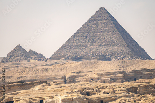 Giza Plateau  Great Pyramid  Pyramid of Khafre  Menkaure  Sphinx  Egypt