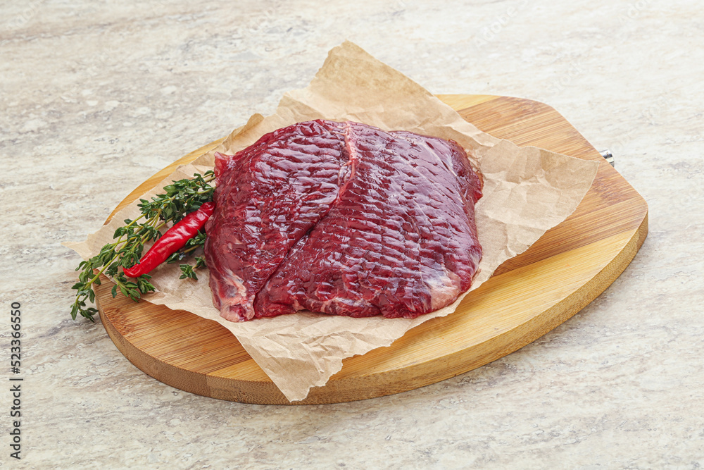 Raw beef machete steak for grill Raw beef machete steak for grill