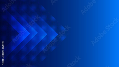 Abstract blue geometric background with dots and triangle elements, dynamic and sports banner concept.