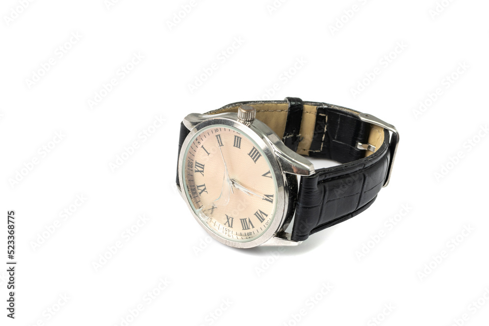 Broken Wristwatch Isolated Broken Wristwatch Isolated