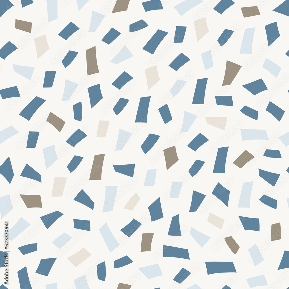Pastel terrazzo seamless vector pattern. Hand-drawn geometric shapes. Abstract modern trendy Vector illustration. Pastel terrazzo seamless vector pattern. Hand-drawn geometric shapes. Abstract modern trendy Vector illustration.