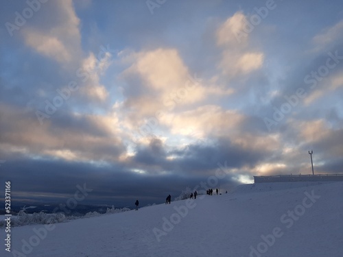 ski resort in the winter