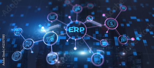 Enterprise Resource Planning ERP Management Business Technology Concept © Vladimir