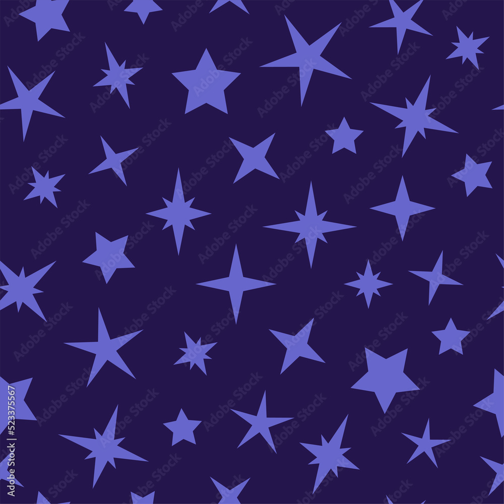 Cosmos stars on dark blue background for kids, children, toddlers. Cute kids seamless pattern. Cosmos stars on dark blue background for kids, children, toddlers. Cute kids seamless pattern.